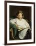 Portrait of Betty, Three-Quarter Length Seated, Reading a Book, 1915-Sir John Lavery-Framed Giclee Print