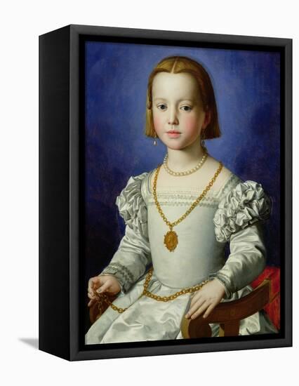 Portrait of Bia De' Medici, c.1542-Agnolo Bronzino-Framed Stretched Canvas