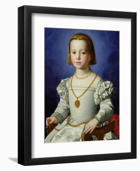 Portrait of Bia De' Medici, c.1542-Agnolo Bronzino-Framed Giclee Print