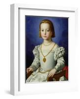 Portrait of Bia De' Medici, c.1542-Agnolo Bronzino-Framed Giclee Print