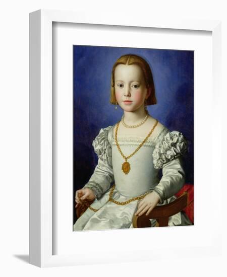 Portrait of Bia De' Medici, c.1542-Agnolo Bronzino-Framed Giclee Print