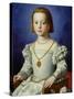 Portrait of Bia De' Medici, c.1542-Agnolo Bronzino-Stretched Canvas