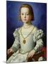 Portrait of Bia De' Medici, c.1542-Agnolo Bronzino-Mounted Giclee Print