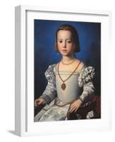 Portrait of Bia De Medici-Agnolo Bronzino-Framed Giclee Print