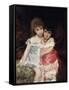 Portrait of Bianca and Amelia Pisani, Circa 1884-Michele Gordigiani-Framed Stretched Canvas