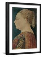 Portrait of Bianca Maria Sforza-null-Framed Giclee Print