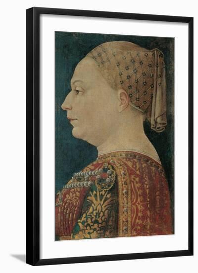 Portrait of Bianca Maria Sforza-null-Framed Giclee Print