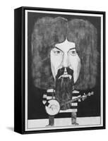 Portrait of Billy Connolly, Illustration for 'The Listener', 1970s-Barry Fantoni-Framed Stretched Canvas