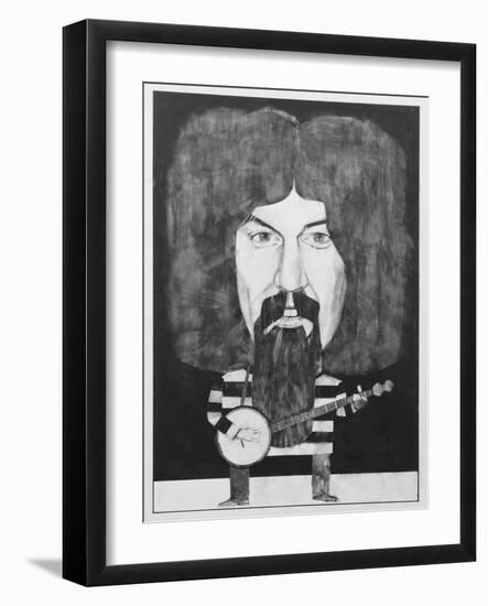 Portrait of Billy Connolly, Illustration for 'The Listener', 1970s-Barry Fantoni-Framed Giclee Print