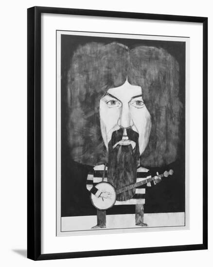 Portrait of Billy Connolly, Illustration for 'The Listener', 1970s-Barry Fantoni-Framed Giclee Print
