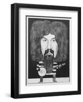 Portrait of Billy Connolly, Illustration for 'The Listener', 1970s-Barry Fantoni-Framed Premium Giclee Print