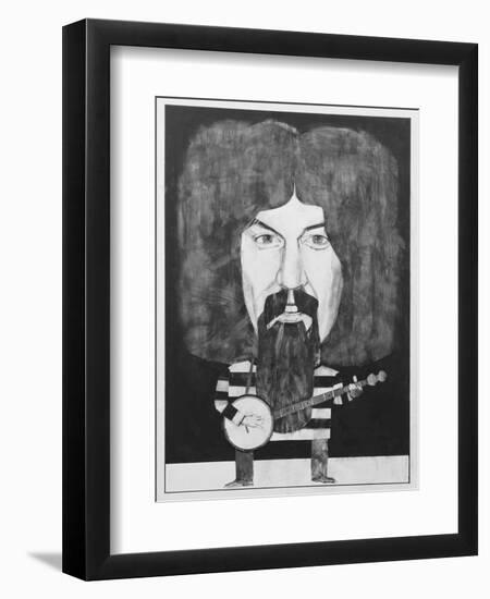 Portrait of Billy Connolly, Illustration for 'The Listener', 1970s-Barry Fantoni-Framed Premium Giclee Print