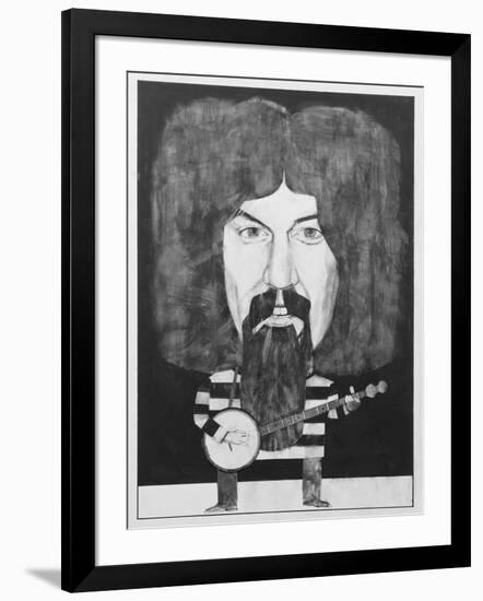 Portrait of Billy Connolly, Illustration for 'The Listener', 1970s-Barry Fantoni-Framed Giclee Print