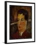 Portrait of Bisceglia (Portrait of a Young Man), c.1909-Amedeo Modigliani-Framed Giclee Print