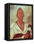 Portrait of Black Hawk, Indian Chief-George Catlin-Framed Stretched Canvas