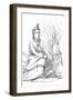 Portrait of 'Black Moccasin, Chief of the Minnetarees, 1841-Myers and Co-Framed Giclee Print