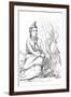 Portrait of 'Black Moccasin, Chief of the Minnetarees, 1841-Myers and Co-Framed Giclee Print