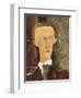 Portrait of Blaise Cendrars-Amedeo Modigliani-Framed Art Print