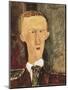 Portrait of Blaise Cendrars-Amedeo Modigliani-Mounted Art Print