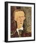 Portrait of Blaise Cendrars-Amedeo Modigliani-Framed Art Print