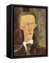 Portrait of Blaise Cendrars-Amedeo Modigliani-Framed Stretched Canvas