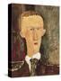 Portrait of Blaise Cendrars-Amedeo Modigliani-Stretched Canvas