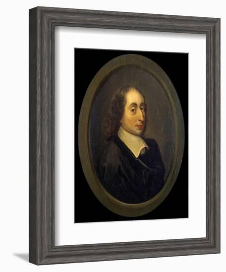 Portrait of Blaise Pascal-null-Framed Giclee Print