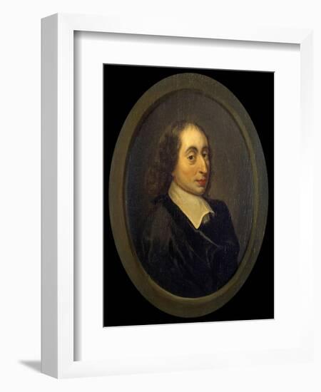 Portrait of Blaise Pascal-null-Framed Giclee Print