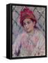 Portrait of Blanche Hoschede-Claude Monet-Framed Stretched Canvas