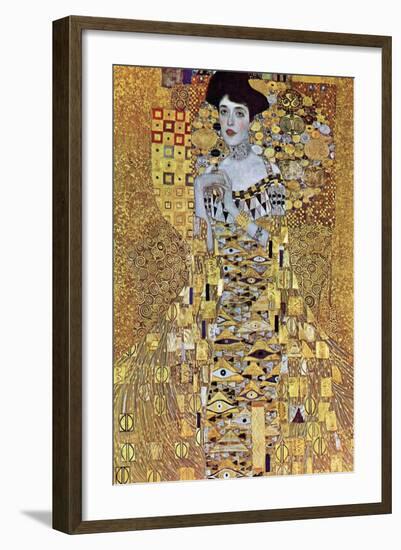 Portrait of Block-Bauer-Gustav Klimt-Framed Art Print