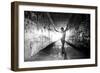 Portrait of body builder woman in tunnel, Seattle, Washington, USA-Pete Saloutos-Framed Photographic Print