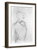 Portrait of Boni De Castellane (Pencil on Paper)-Sem-Framed Giclee Print