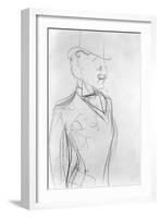 Portrait of Boni De Castellane (Pencil on Paper)-Sem-Framed Giclee Print