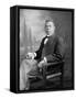 Portrait of Booker T. Washington Sitting in a Chair-Stocktrek Images-Framed Stretched Canvas