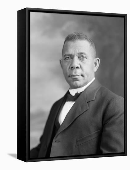 Portrait of Booker T. Washington-Stocktrek Images-Framed Stretched Canvas