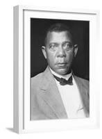 Portrait of Booker T. Washington-null-Framed Art Print