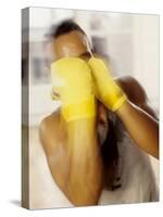 Portrait of Boxer with Hands Taped, New York, New York, USA-Chris Trotman-Stretched Canvas