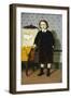 Portrait of Boy Standing-Odoardo Borrani-Framed Giclee Print