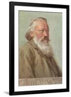 Portrait of Brahms-null-Framed Art Print