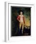 Portrait of Bridger Seward with a Cricket Bat, circa 1788-91-Ozias Humphry-Framed Giclee Print