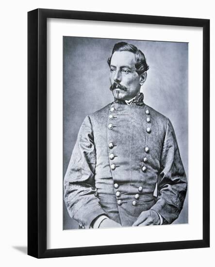 Portrait of Brigadier General P.G.T. Beauregard (1818-93) (Litho)-American Photographer-Framed Giclee Print