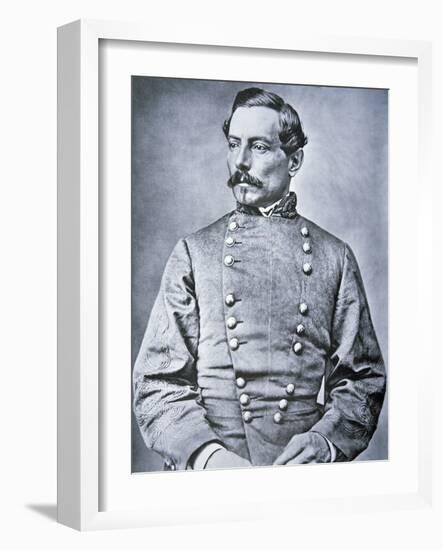 Portrait of Brigadier General P.G.T. Beauregard (1818-93) (Litho)-American Photographer-Framed Giclee Print