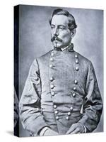 Portrait of Brigadier General P.G.T. Beauregard (1818-93) (Litho)-American Photographer-Stretched Canvas