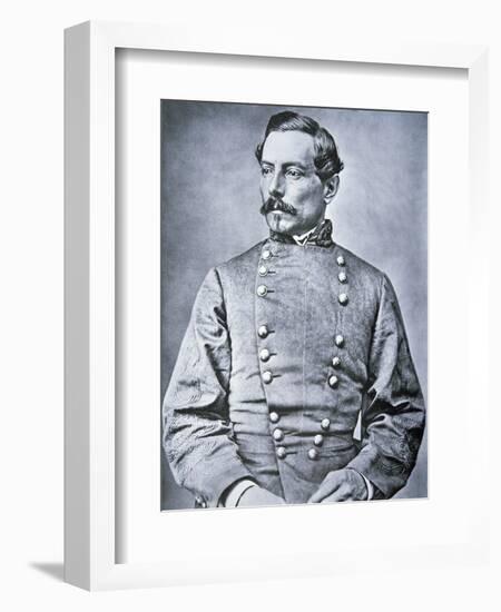 Portrait of Brigadier General P.G.T. Beauregard (1818-93) (Litho)-American Photographer-Framed Premium Giclee Print