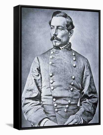 Portrait of Brigadier General P.G.T. Beauregard (1818-93) (Litho)-American Photographer-Framed Stretched Canvas