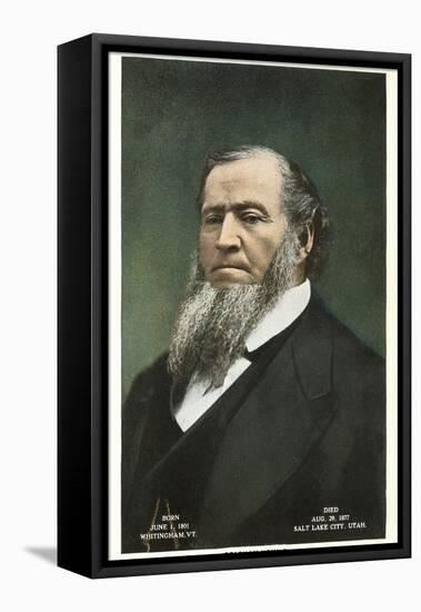 Portrait of Brigham Young-null-Framed Stretched Canvas