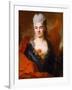 Portrait of Brigitte Ansart, circa 1704-Nicolas de Largilliere-Framed Giclee Print