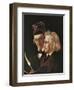 Portrait of Brothers Jacob and Wilhelm Grimm, 1855-Elisabeth Maria Anna Jerichau-Baumann-Framed Giclee Print