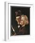 Portrait of Brothers Jacob and Wilhelm Grimm, 1855-Elisabeth Maria Anna Jerichau-Baumann-Framed Giclee Print