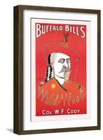 Portrait of Buffalo Bill-null-Framed Art Print